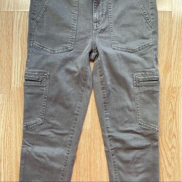 American Eagle Next Level Stretch Gray High Rise Jeggings - Size: 4 Regular - Picture 4 of 11